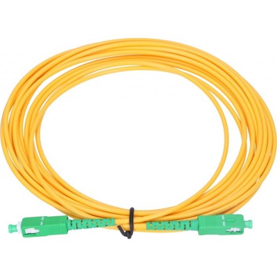 Fiber kábel SC/APC-SC/APC, 15m Simplex OS2(9/125µm), LSOH, 3mm, žltý, Kábel pr...