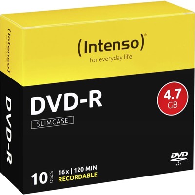 INTENSO DVD-R Slim Case 4,7GB 10ks