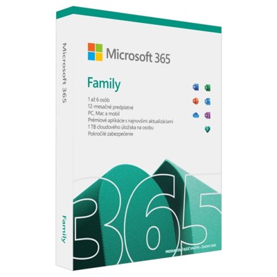 MICROSOFT 365 Family SK 1rok ML