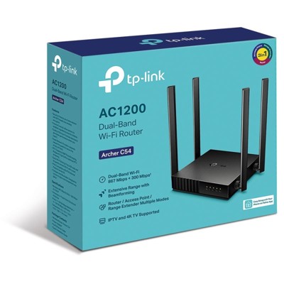 TP-Link Archer C54, AC1200 Dual-Band Wi-Fi Router