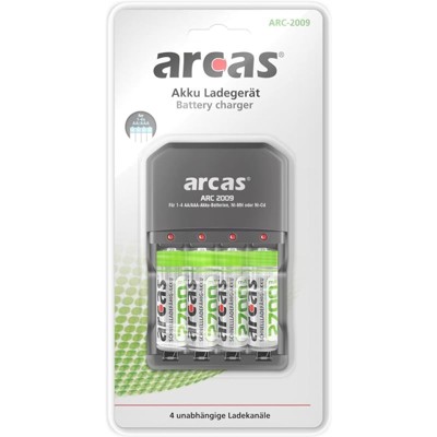 ARCAS ARC-2009, Nabíjačka batérii + 4x batérie AA