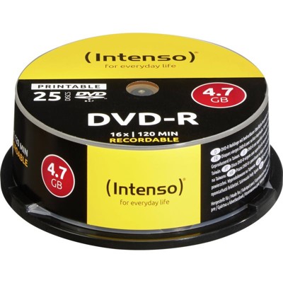 INTENSO DVD-R Cake Case 4,7GB PRINT 25ks