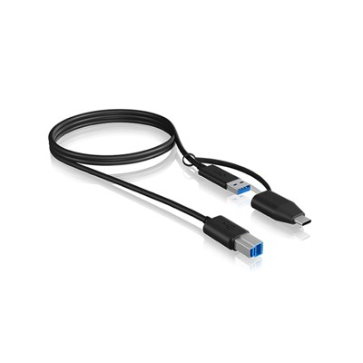 RAIDSONIC Prepojovací kábel z USB 3.2 Type-C + A