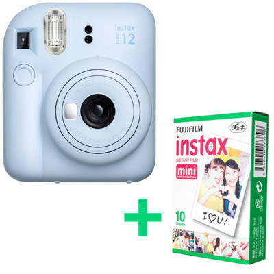 FujiFilm Instax Mini 12, Pastel Blue + 10 foto