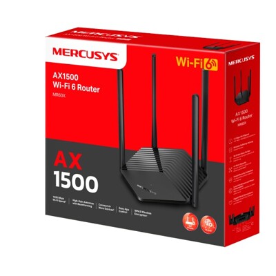 MERCUSYS MR60X, AX1500 WiFi 6 Router