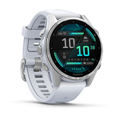 GARMIN fenix 8 - 43mm, AMOLED, Silver, Whitestone