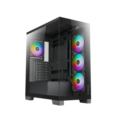 AZZA CSAZ-570 Cove Black Gaming Case, PC Skrinka