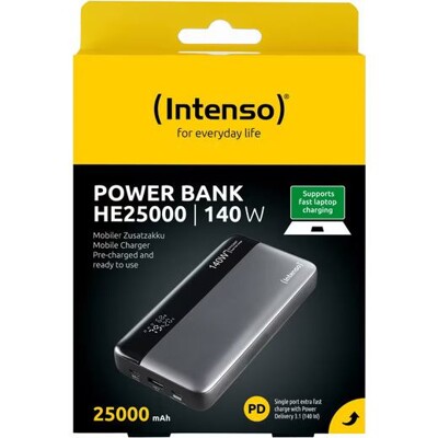 INTENSO HE25000, Powerbanka 25000mAh, šedá