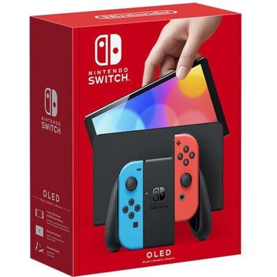 NINTENDO Switch OLED Neon Red &amp; Blue Joy-Con