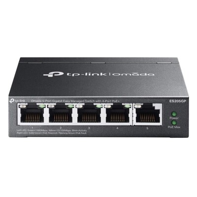 TP-Link ES205GP Switch 5-Port Omada SND/PoE+